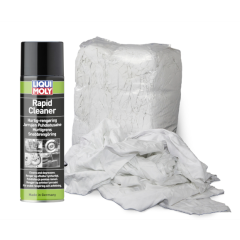 Bromsrengöring 12Pack + 10Kg Trasor